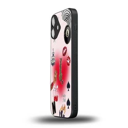 Lucky Charm iphone 16 plus mobile cover | shockproof glass phone case
