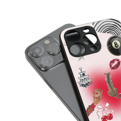 Lucky Charm stylish phone case for iphone 15 plus | glossy glass and slim fit