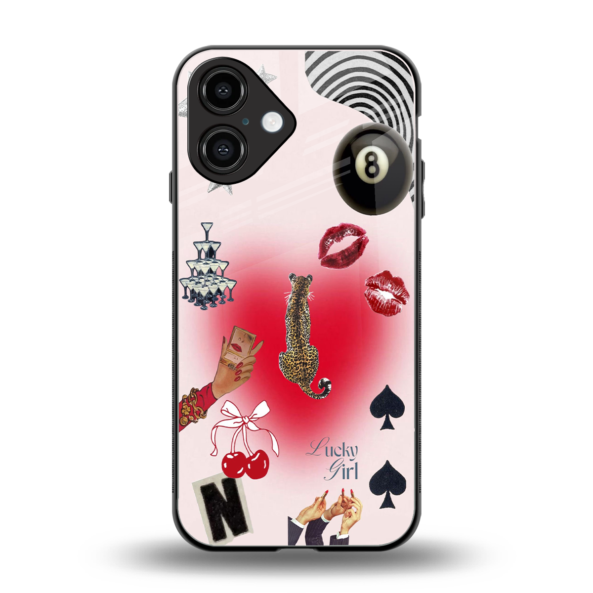 Lucky Charm Phone Case for Iphone 16 | Glass Case