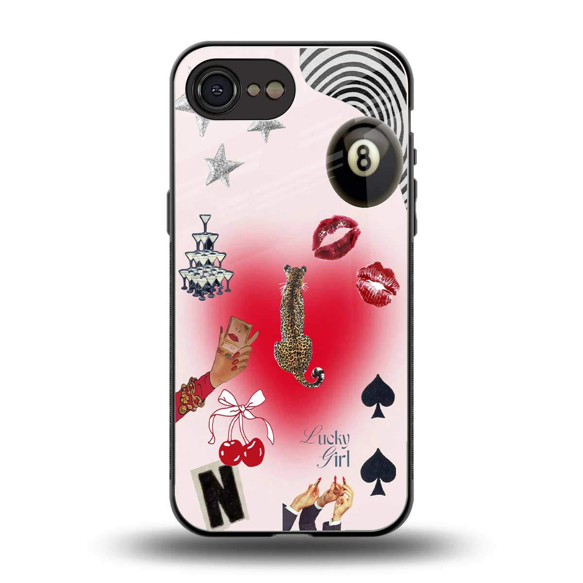 Lucky Charm back phone cover | glass case for iphone 17e