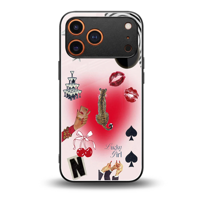 Lucky Charm back phone cover | glass case for iphone 17 pro max