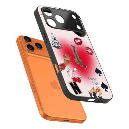 Lucky Charm sleek iphone 17 pro max cover with tempered glass back and TPU edges
