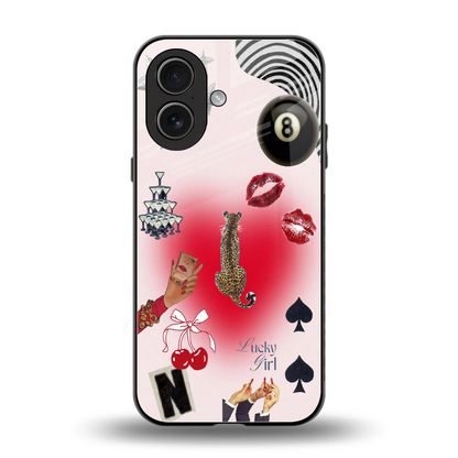 Lucky Charm back phone cover | glass case for iphone 17