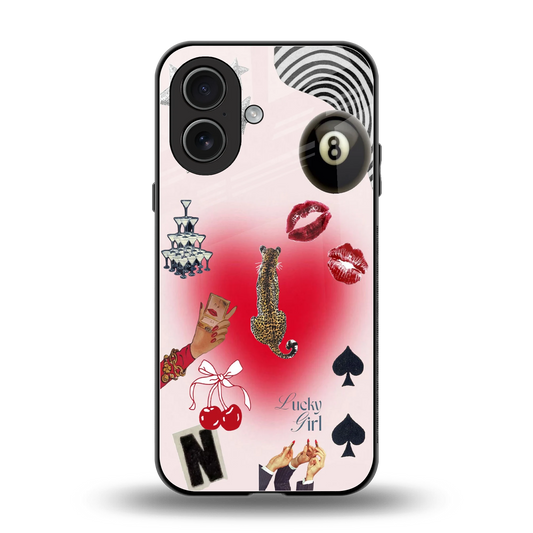 Lucky Charm back phone cover | glass case for iphone 17