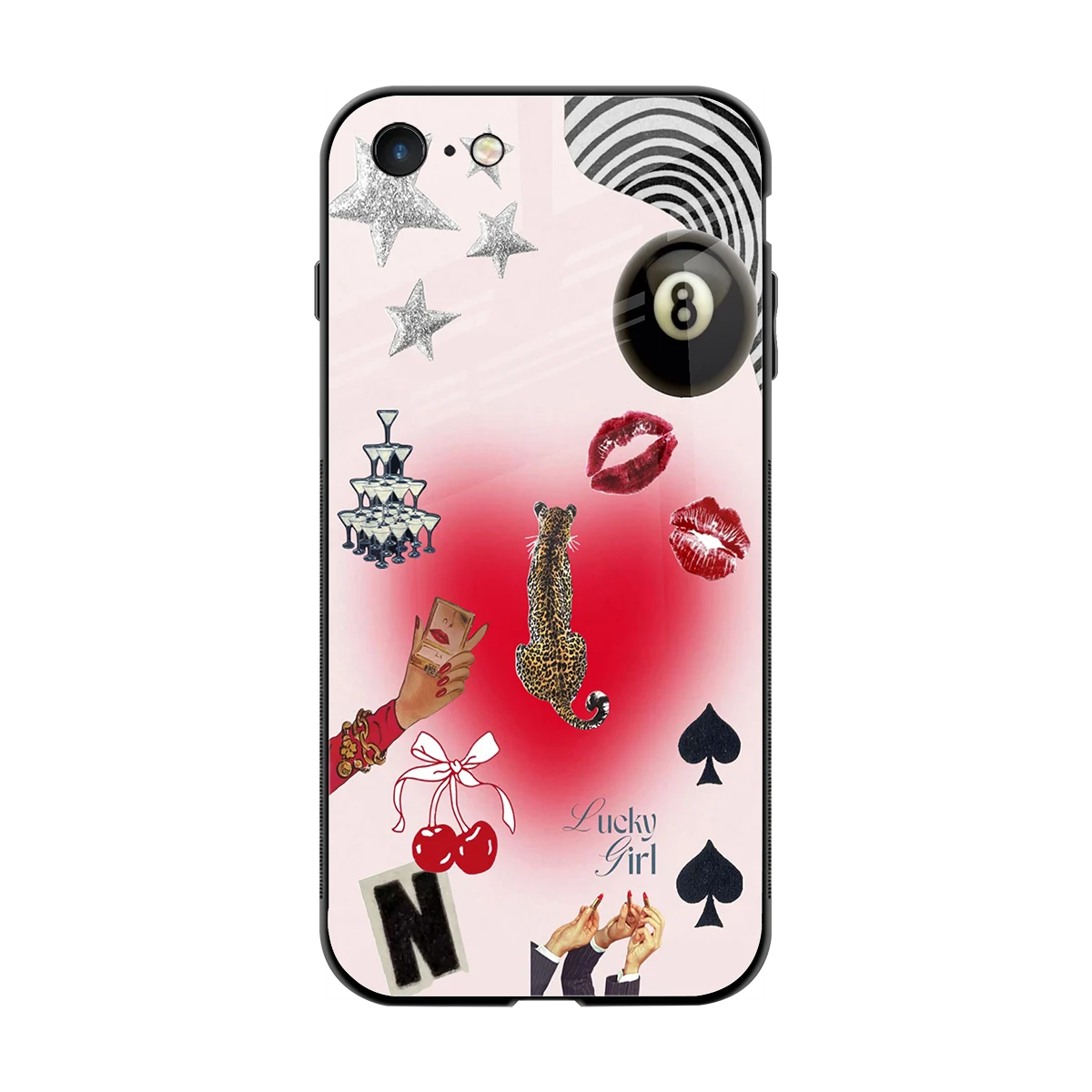 Lucky Charm back phone cover | glass case for iphone 7