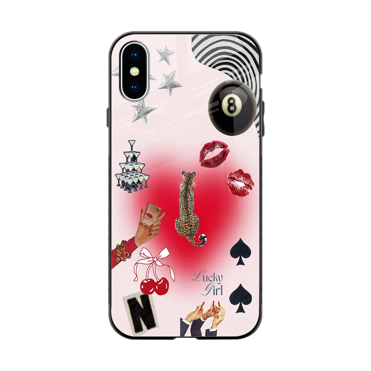 Lucky Charm back phone cover | glass case for iphone x