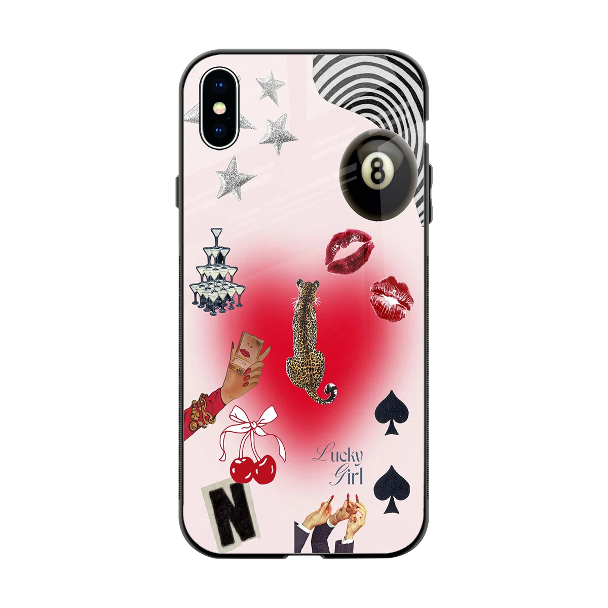 Lucky Charm back phone cover | glass case for iphone xs max