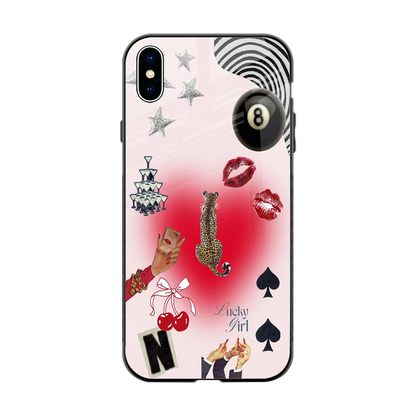 Lucky Charm back phone cover | glass case for iphone xs max