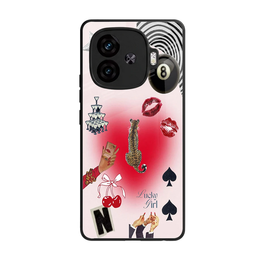Lucky Charm back phone cover | glass case for iqoo neo 10r 5g