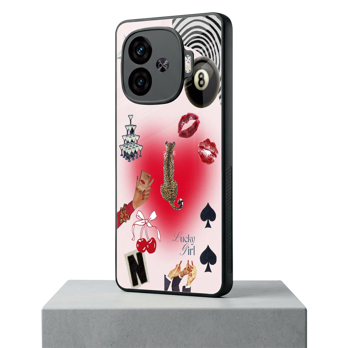 Lucky Charm iqoo neo 10r 5g mobile cover | shockproof glass phone case
