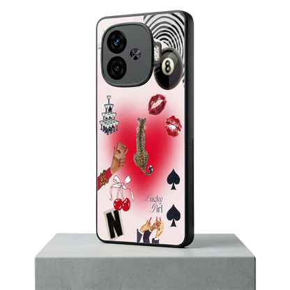 Lucky Charm iqoo neo 10r 5g mobile cover | shockproof glass phone case
