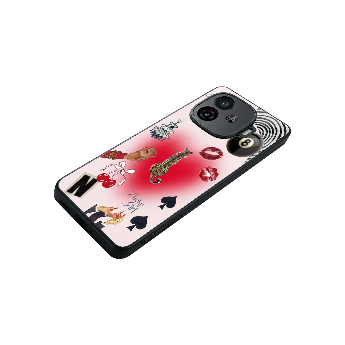 Lucky Charm stylish phone case for iqoo neo 10r 5g | glossy glass and slim fit