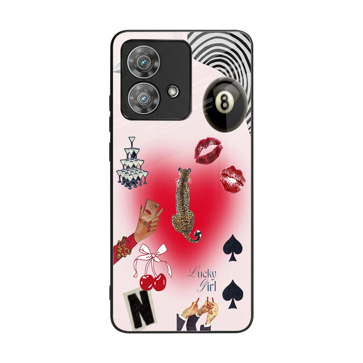 Lucky Charm back phone cover | glass case for motorola edge 40 neo 5g