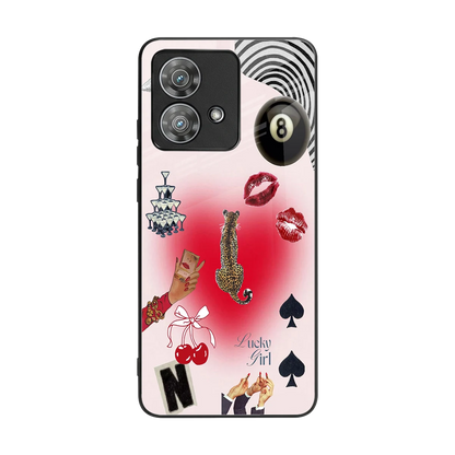 Lucky Charm back phone cover | glass case for motorola edge 40 neo 5g