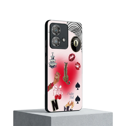 Lucky Charm motorola edge 40 neo 5g mobile cover | shockproof glass phone case
