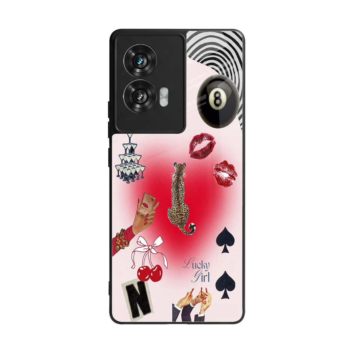 Lucky Charm back phone cover | glass case for motorola edge 50 fusion