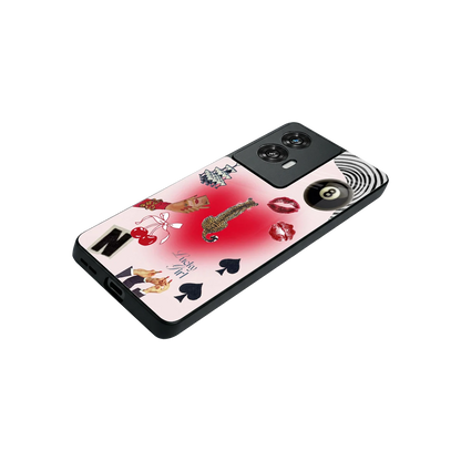 Lucky Charm stylish phone case for motorola edge 50 fusion | glossy glass and slim fit