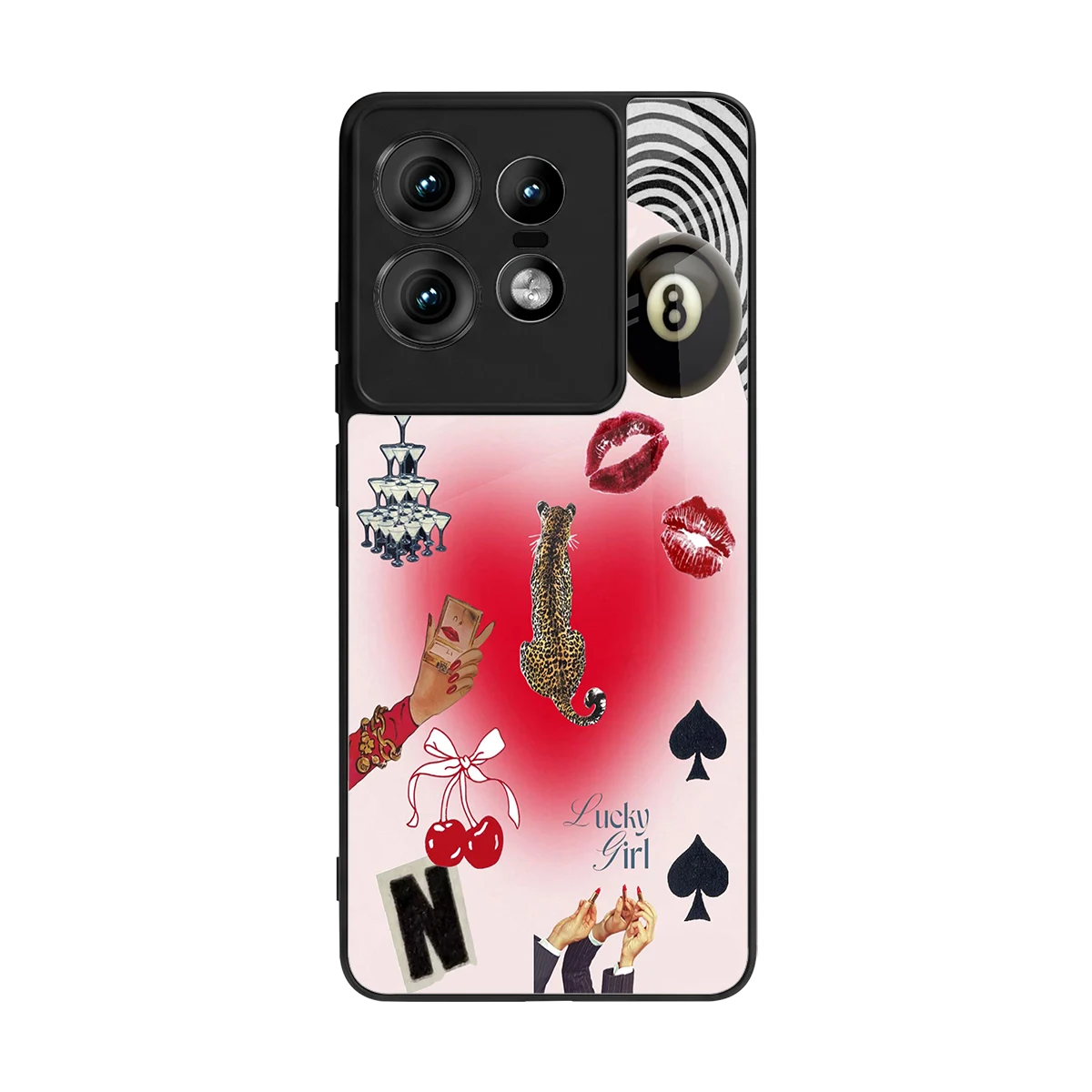 Lucky Charm back phone cover | glass case for motorola edge 50 pro