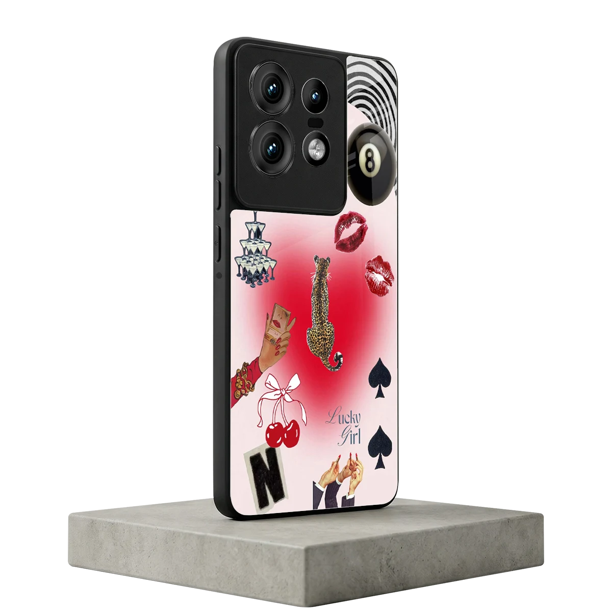Lucky Charm motorola edge 50 pro mobile cover | shockproof glass phone case