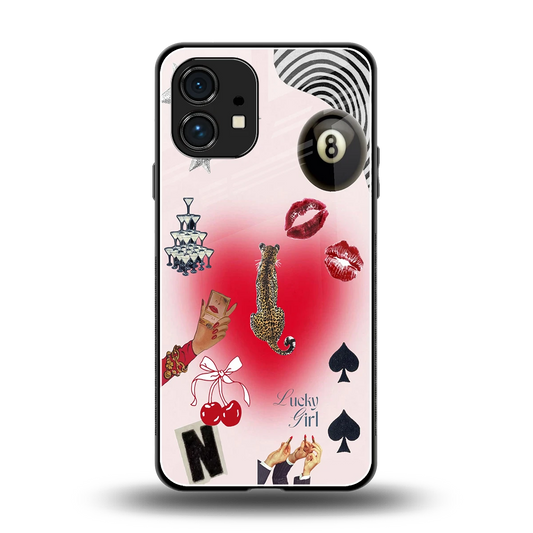 Lucky Charm back phone cover | glass case for nothing phone 1