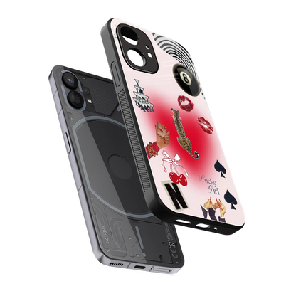 Lucky Charm sleek nothing phone 1 cover with tempered glass back and TPU edges