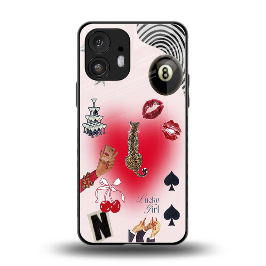 Lucky Charm back phone cover | glass case for nothing phone 2