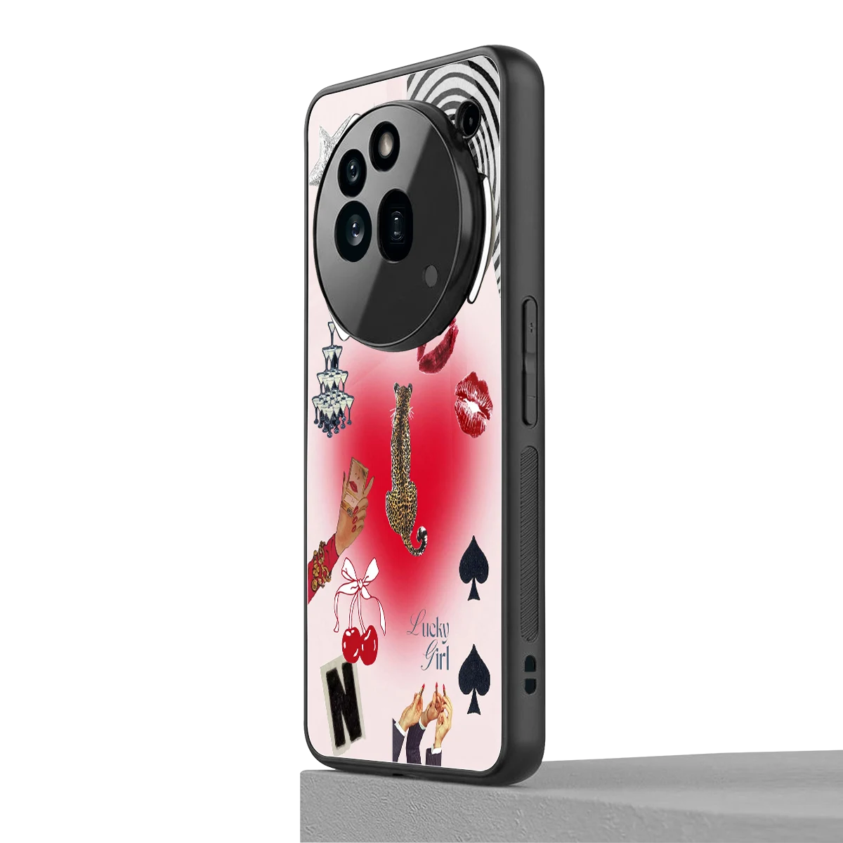 Lucky Charm nothing phone 3a pro mobile cover | shockproof glass phone case