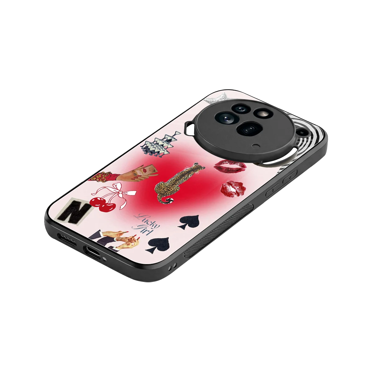Lucky Charm stylish phone case for nothing phone 3a pro | glossy glass and slim fit