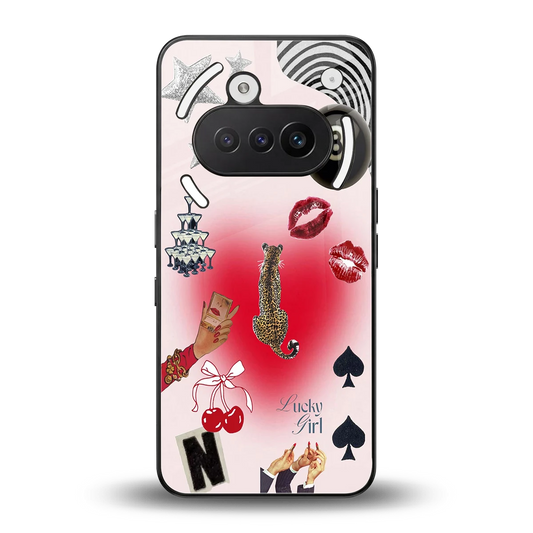 Lucky Charm back phone cover | glass case for nothing phone 3a