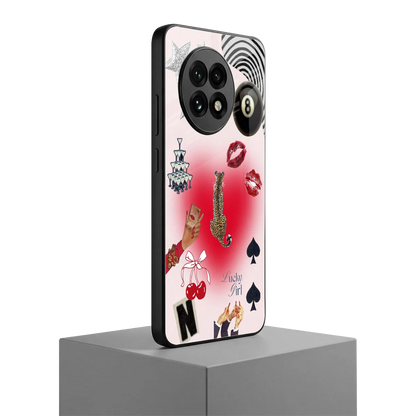 Lucky Charm oneplus 13r mobile cover | shockproof glass phone case
