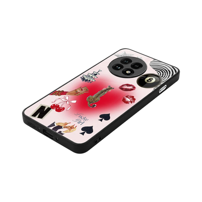 Lucky Charm stylish phone case for oneplus 13r | glossy glass and slim fit