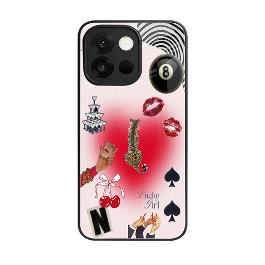 Lucky Charm back phone cover | glass case for oneplus 13s