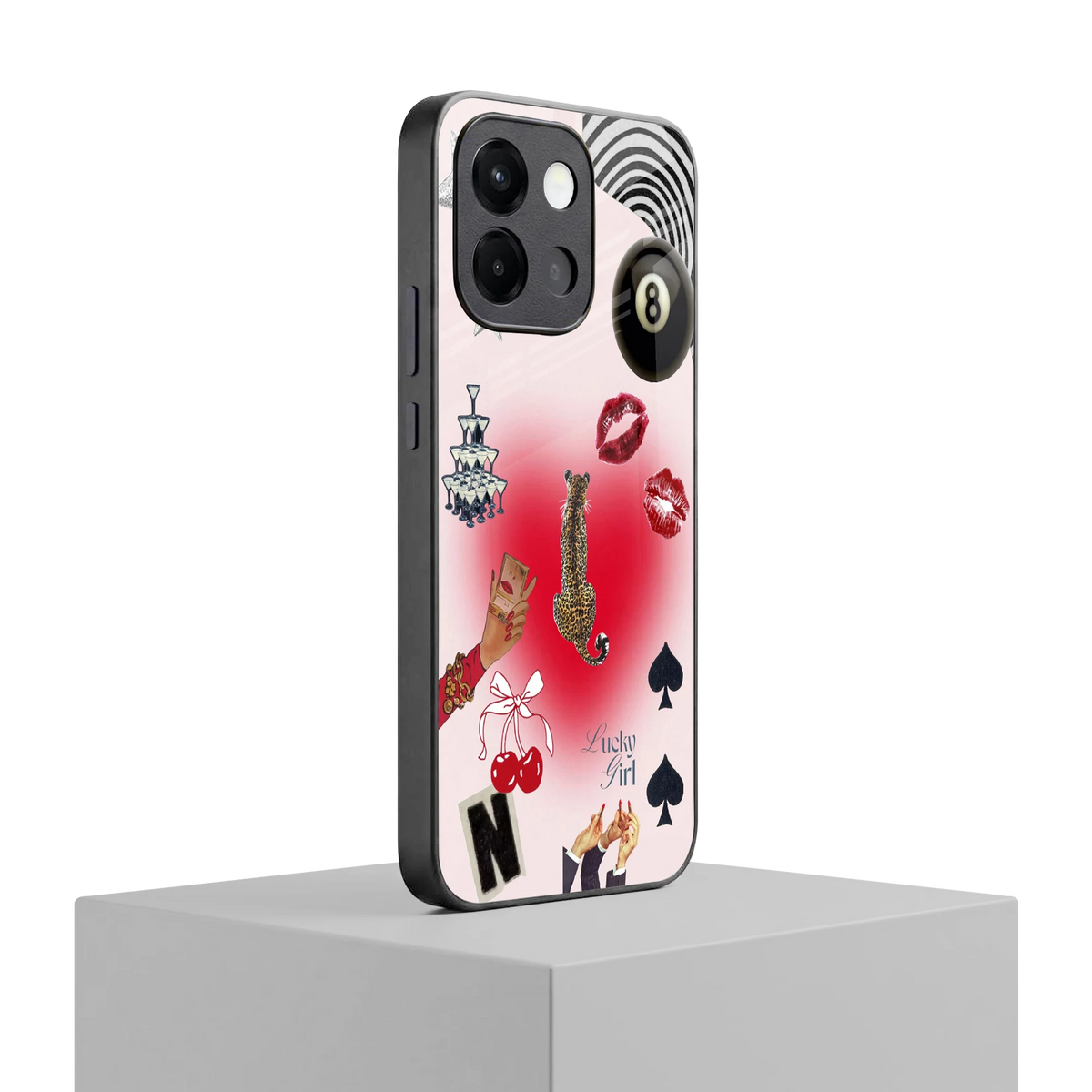 Lucky Charm oneplus 13s mobile cover | shockproof glass phone case