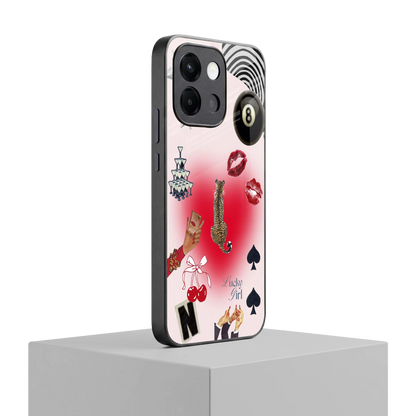 Lucky Charm oneplus 13s mobile cover | shockproof glass phone case