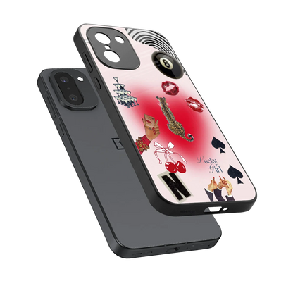 Lucky Charm sleek oneplus 15r cover with tempered glass back and TPU edges