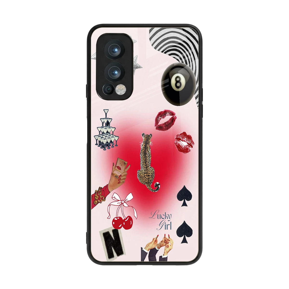Lucky Charm back phone cover | glass case for oneplus nord 2