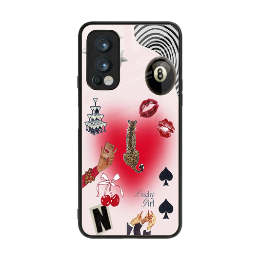 Lucky Charm back phone cover | glass case for oneplus nord 2