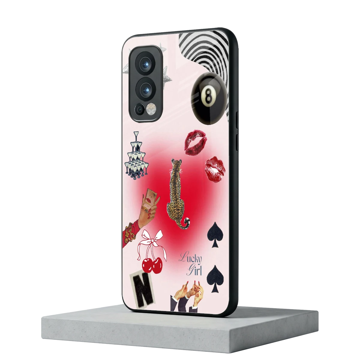 Lucky Charm oneplus nord 2 mobile cover | shockproof glass phone case