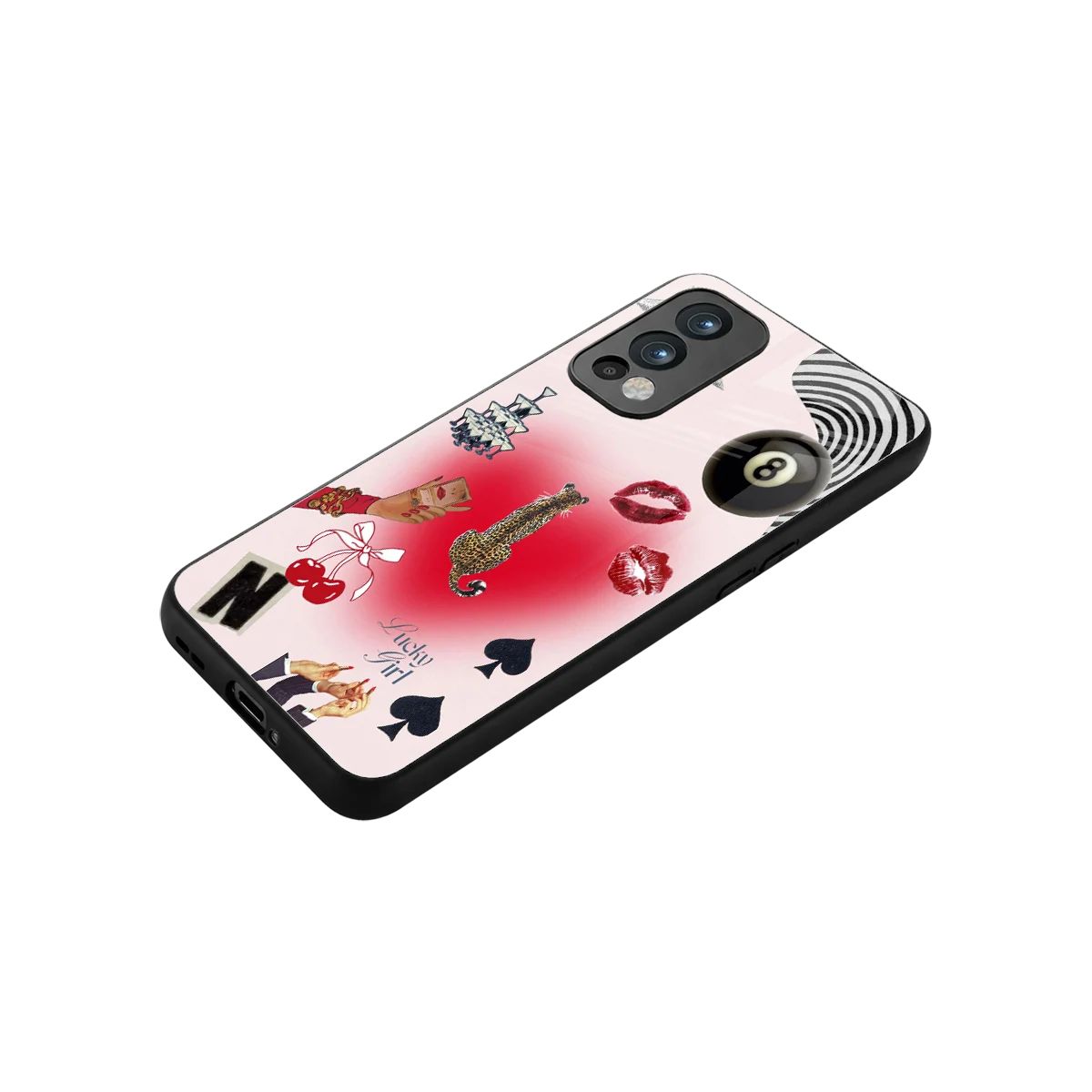 Lucky Charm stylish phone case for oneplus nord 2 | glossy glass and slim fit