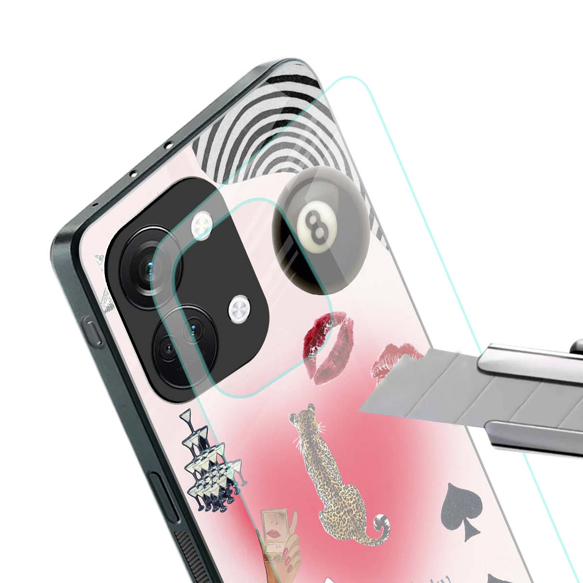 Lucky Charm stylish phone case for oneplus nord 3 | glossy glass and slim fit