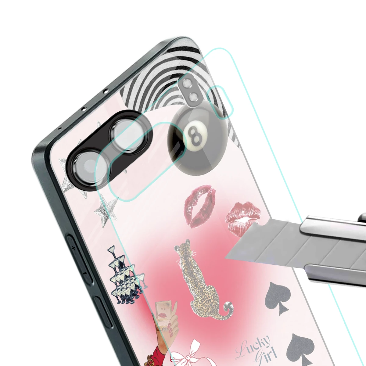 Lucky Charm stylish phone case for oneplus nord 4 | glossy glass and slim fit