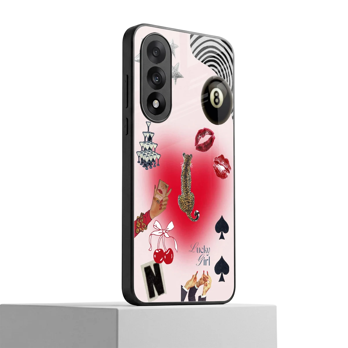 Lucky Charm oneplus nord 5 mobile cover | shockproof glass phone case