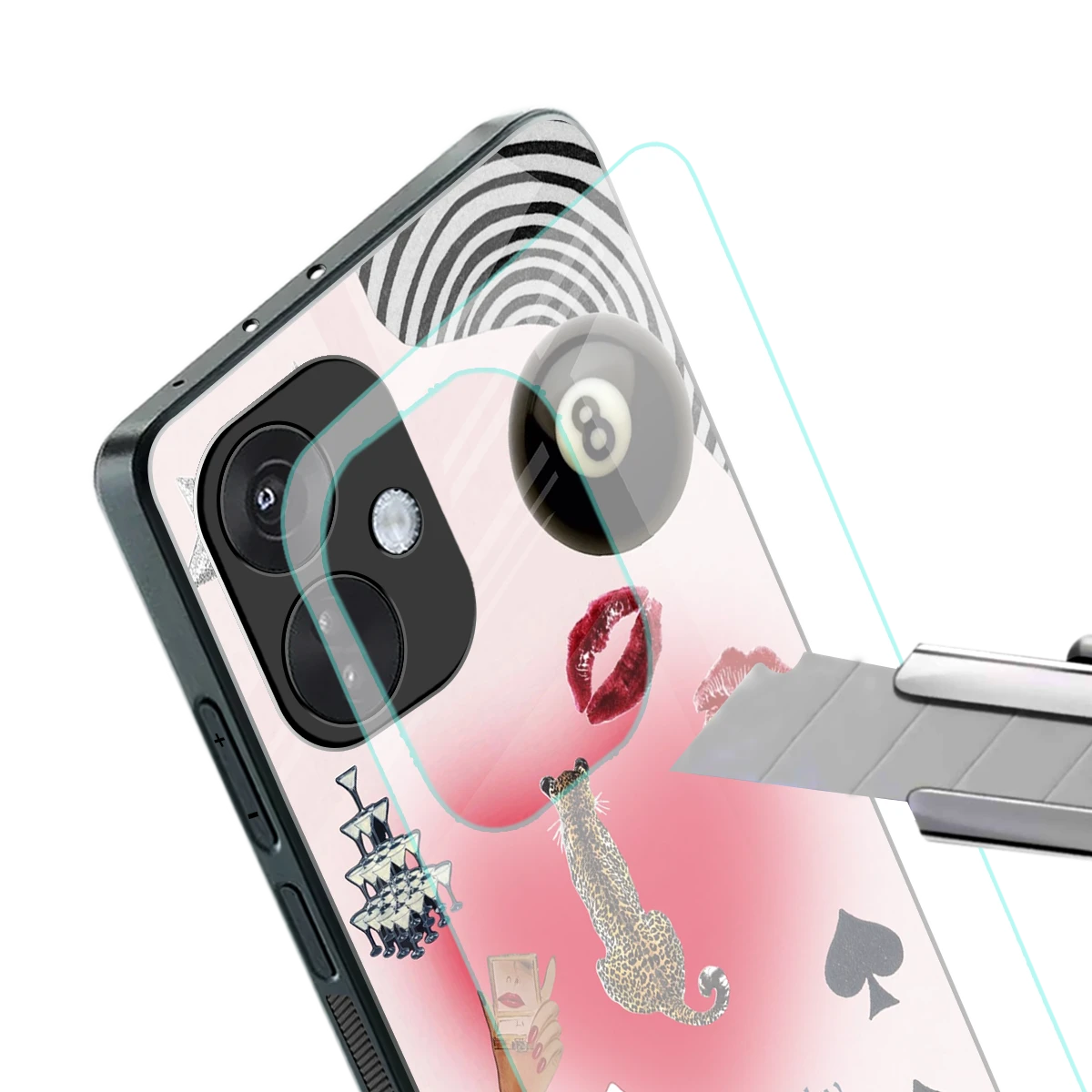 Lucky Charm stylish phone case for oneplus nord ce 3 | glossy glass and slim fit