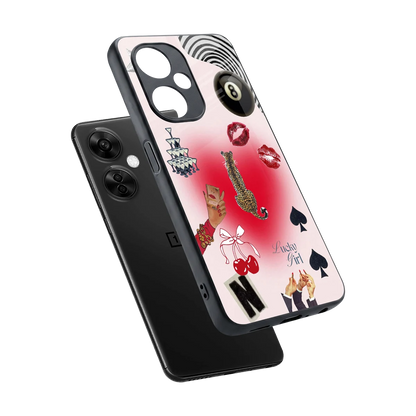 Lucky Charm sleek oneplus nord ce 3 lite cover with tempered glass back and TPU edges