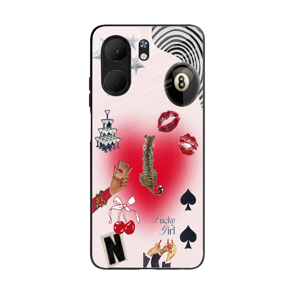 Lucky Charm back phone cover | glass case for oppo a5x 5g