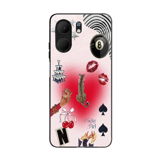 Lucky Charm back phone cover | glass case for oppo a5x 5g