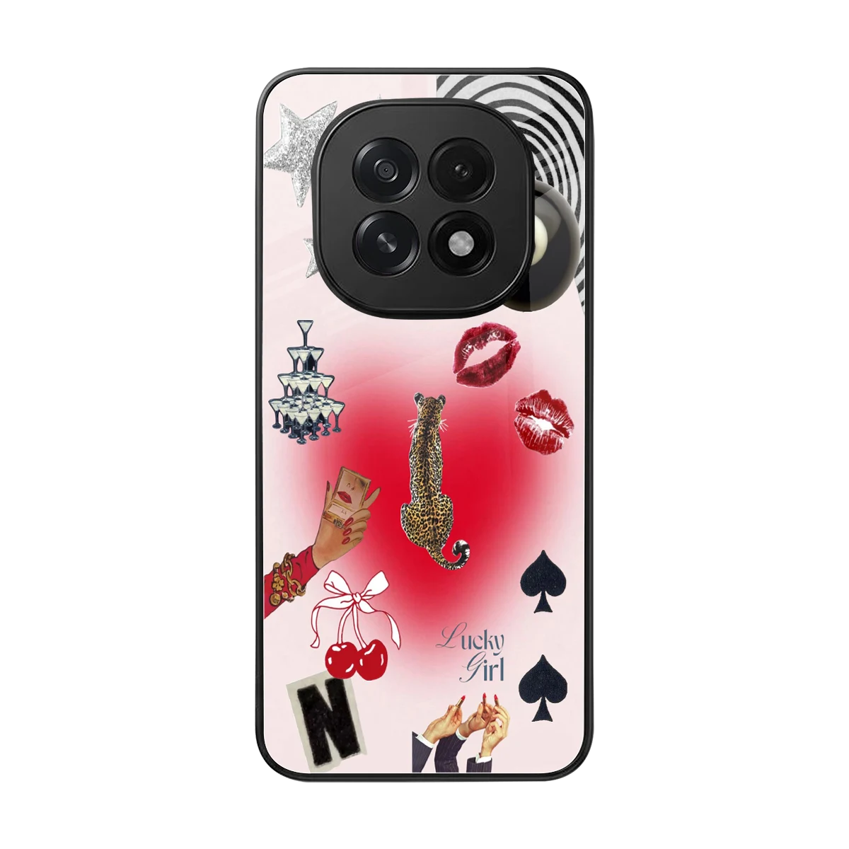 Lucky Charm back phone cover | glass case for oppo f29 5g