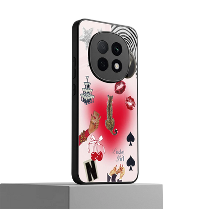 Lucky Charm oppo f29 pro 5g mobile cover | shockproof glass phone case