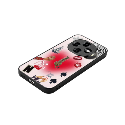 Lucky Charm stylish phone case for oppo f31 pro 5g | glossy glass and slim fit