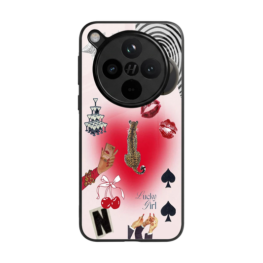 Lucky Charm back phone cover | glass case for oppo find x8